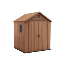 Πλαστική Αποθήκη Κήπου Darwin 6x6 με Διπλή Πόρτα & Αεραγωγό Μ1,9xΠ1,83xΥ2,21m(26.00174)