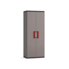 QUADRA ΝΤΟΥΛΑΠΑ ΨΗΛΗ 68Χ39Χ1662ΕΚ ΣΚΟΥΡΟ ΓΚΡΙ/ΜΑΥΡΟ/ΚΟΚΚΙΝΟ (26.21161)