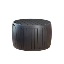 Keter Μπαούλο Αποθήκευσης Εξωτερικού Χώρου Circa από Πολυπροπυλένιο 140lt Wood Μ68xΠ68xΥ43.5εκ. (26.00131)