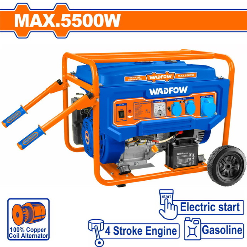 WADFOW ΗΛΕΚΤΡΟΓΕΝΝΗΤΡΙΑ ΒΕΝΖΙΝΗΣ 5.500W (WGEAA086) WADFOW ΗΛΕΚΤΡΟΓΕΝΝΗΤΡΙΑ ΒΕΝΖΙΝΗΣ 5.500W (WGEAA086)