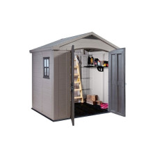 ΑΠΟΘΗΚΗ ΠΛΑΣΤΙΚΗ ΚΗΠΟΥ KETER FACTOR BROWN TAUPE 8X8 (26.00010)