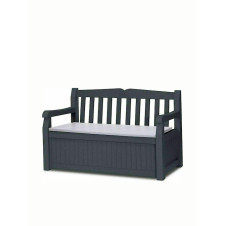 Keter Καναπές - Μπαούλο Eden Bench 265L Ανθρακί 140x60x84 - ΜxΠxΥ(26.00167)