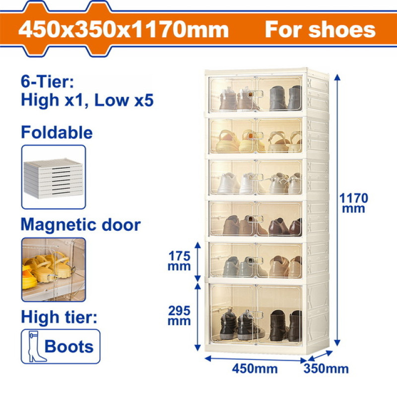 WADFOW ΠΑΠΟΥΤΣΟΘΗΚΗ ΠΤΥΣΣΟΜΕΝΗ ΠΛΑΣΤΙΚΗ 450 X 350 X 1170mm (WFCB1106) WADFOW ΠΑΠΟΥΤΣΟΘΗΚΗ ΠΤΥΣΣΟΜΕΝΗ ΠΛΑΣΤΙΚΗ 450 X 350 X 1170mm (WFCB1106)