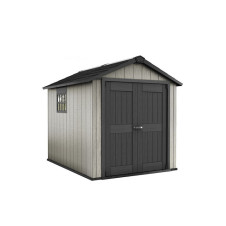 ΑΠΟΘΗΚΗ ΚΗΠΟΥ KETER OAKLAND-Γκρι με Διπλή Πόρτα Μ2.29xΠ2.87xΥ2.42m (26.00151)