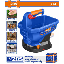 WADFOW ΔΙΑΣΚΟΡΠΙΣΤΗΣ ΣΠΟΡΩΝ ΜΠΑΤ. Li-ion 20V ΧΩΡΙΣ ΜΠΑΤΑΡΙΑ & ΦΟΡΤΙΣΤΗ (WLSS1520)