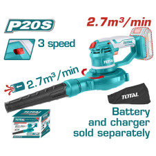 TOTAL ΦΥΣΗΤΗΡΑΣ - ΑΝΑΡΡΟΦΗΤΗΡΑΣ ΜΠΑΤΑΡΙΑΣ ΛΙΘΙΟΥ 20V (TABLI2001) TOTAL