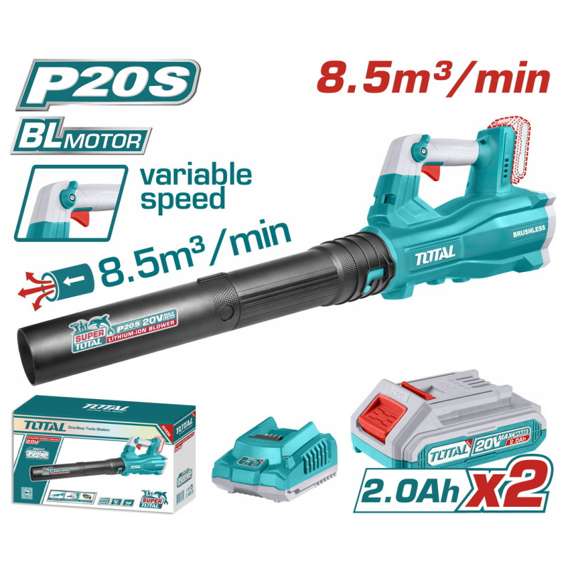 TOTAL ΕΠΑΓΓ. ΣΕΤ ΦΥΣΗΤΗΡΑΣ ΚΗΠΟΥ ΜΠΑΤ. Li-ion 20V / 2Ah / 2 ΜΠΑΤ BL Motor (TABLI20428E) TOTAL TOTAL ΕΠΑΓΓ. ΣΕΤ ΦΥΣΗΤΗΡΑΣ ΚΗΠΟΥ ΜΠΑΤ. Li-ion 20V / 2Ah / 2 ΜΠΑΤ BL Motor (TABLI20428E) TOTAL