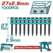 TOTAL ΚΑΡΦΙΑ ΓΙΑ ΣΚΥΡΟΔΕΜΑ 27mm / 1000 ΤΕΜ ΓΙΑ TCNLI9005 / TCNLI9008 (TAC02271) TOTAL