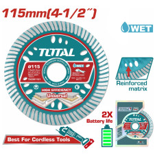 TOTAL ΕΠΑΓΓ. ΔΙΑΜ/ΣΚΟΣ ΥΓΡΑΣ ΚΟΠΗΣ 115 Χ 22.2mm Χ 1.6mm ΛΕΠΤΟΣ (TAC061151) TOTAL