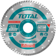 TOTAL ΔΙΑΜΑΝΤΟΔΙΣΚΟΣ UNIVERSAL TURBO 115 Χ 22.2mm (TAC2131151) TOTAL