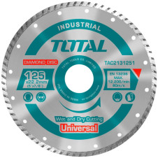 TOTAL ΔΙΑΜΑΝΤΟΔΙΣΚΟΣ UNIVERSAL TURBO 125 Χ 22.2mm (TAC2131251) TOTAL