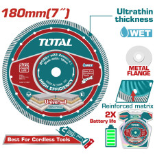 TOTAL ΕΠΑΓΓ. ΔΙΑΜ/ΣΚΟΣ ΥΓΡΑΣ ΚΟΠΗΣ 180 Χ 22.2mm Χ 2.2mm ΛΕΠΤΟΣ (TAC2151801) TOTAL