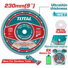 TOTAL ΕΠΑΓΓ. ΔΙΑΜ/ΣΚΟΣ ΥΓΡΑΣ ΚΟΠΗΣ 230 Χ 22.2mm Χ 2.4mm ΛΕΠΤΟΣ (TAC2152301) TOTAL