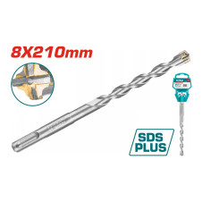 TOTAL ΔΙΑΜΑΝΤΟΤΡΥΠΑΝΟ SDS-PLUS ΤΕΤΡΑΚΟΠΟ S4L 8 X 210mm (TAC310803C) TOTAL