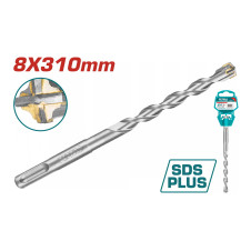 TOTAL ΔΙΑΜΑΝΤΟΤΡΥΠΑΝΟ SDS-PLUS ΤΕΤΡΑΚΟΠΟ S4L 8 X 310mm (TAC310805C) TOTAL