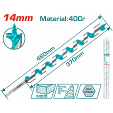 TOTAL ΤΡΥΠΑΝΙ ΞΥΛΟΥ ΤΥΠΟΥ ΑΡΙΔΑΣ 40Cr 14 Χ 460mm (TAC3514) TOTAL