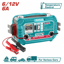 TOTAL ΦΟΡΤΙΣΤΗΣ ΜΠΑΤΑΡΙΩΝ 6/12V / 6A / 40-90Ah (TBC1501) TOTAL