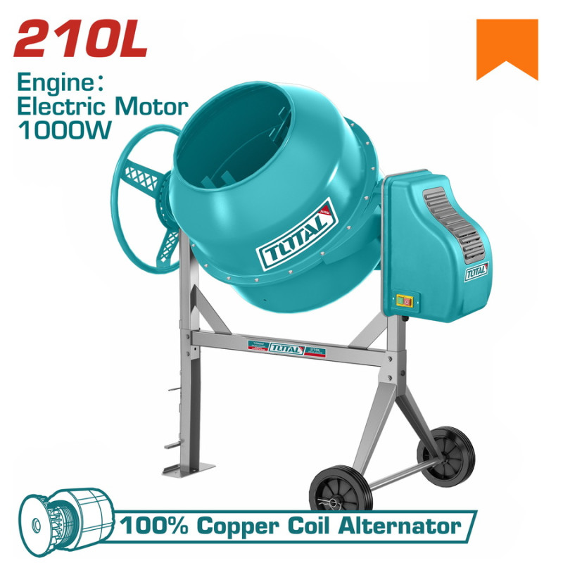 TOTAL ΜΠΕΤΟΝΙΕΡΑ ΗΛΕΚΤΡΙΚΗ 210Lit / 1.000W / 1.4HP (TCM2106-1) TOTAL TOTAL ΜΠΕΤΟΝΙΕΡΑ ΗΛΕΚΤΡΙΚΗ 210Lit / 1.000W / 1.4HP (TCM2106-1) TOTAL