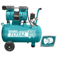 TOTAL ΑΕΡΟΣΥΜΠΙΕΣΤΗΣ ΧΑΜΗΛΟΥ ΘΟΡΥΒΟΥ ΧΩΡΙΣ ΛΑΔΙ 24Lit (TCS1075241) TOTAL