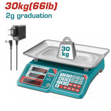 TOTAL ΗΛΕΚΤΡΟΝΙΚΗ ΖΥΓΑΡΙΑ 30Kg (TESA3301) TOTAL