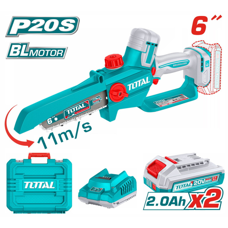 TOTAL ΕΠΑΓΓ ΣΕΤ ΑΛΥΣΟΠΡΙΟΝΟ ΚΛΑΔ ΜΠΑΤ Li-ion 20V / 6"/2Ah / 2 ΜΠΑΤ ΣΕ ΒΑΛΙΤΣΑ BL Motor (TGSLI20662E) TOTAL TOTAL ΕΠΑΓΓ ΣΕΤ ΑΛΥΣΟΠΡΙΟΝΟ ΚΛΑΔ ΜΠΑΤ Li-ion 20V / 6"/2Ah / 2 ΜΠΑΤ ΣΕ ΒΑΛΙΤΣΑ BL Motor (TGSLI20662E) TOTAL