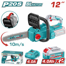 TOTAL ΕΠΑΓΓ. ΣΕΤ ΑΛΥΣΟΠΡΙΟΝΟ ΜΠΑΤ. Li-ion 20V / 12" / 4Ah / 2 ΜΠΑΤΑΡΙΕΣ BL Motor (TGSLI201262E) TOTAL