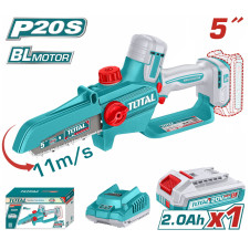 TOTAL ΕΠΑΓΓ. ΣΕΤ ΑΛΥΣΟΠΡΙΟΝΟ ΚΛΑΔΕΥΤΙΚΟ ΜΠΑΤ. Li-ion 20V / 5" / 2Ah / 1 ΜΠΑΤ BL Motor (TGSLI20561E) TOTAL