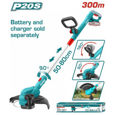 TOTAL ΘΑΜΝΟΚΟΠΤΙΚΟ ΜΠΑΤ. Li-ion 20V ΧΩΡΙΣ ΜΠΑΤΑΡΙΑ ΚΑΙ ΦΟΡΤΙΣΤΗ (TGTLI20328) TOTAL