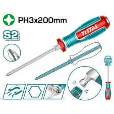 TOTAL ΕΠΑΓΓ. ΚΑΤΣΑΒΙΔΙ ΜΑΓΝ. ΧΤΥΠΗΤΟ ΣΤΑΥΡΟΥ PH3 X 200mm (TGTPH3200) TOTAL