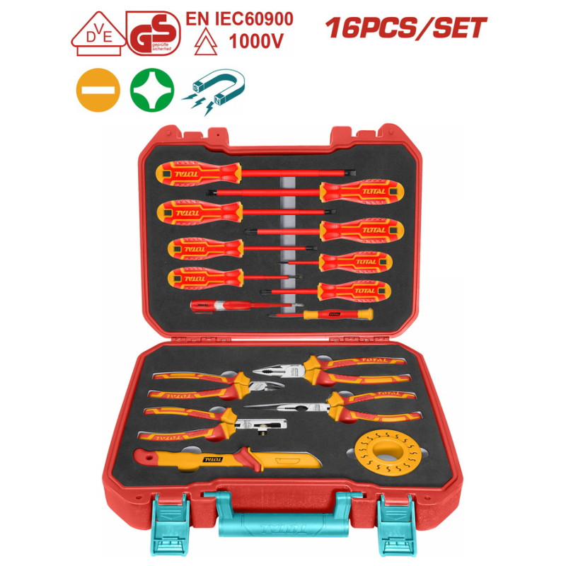 TOTAL ΚΑΣΕΤΙΝΑ ΕΡΓΑΛΕΙΩΝ ΧΕΙΡΟΣ 1000V VDE 16ΤΕΜ (THKITH1601) TOTAL TOTAL ΚΑΣΕΤΙΝΑ ΕΡΓΑΛΕΙΩΝ ΧΕΙΡΟΣ 1000V VDE 16ΤΕΜ (THKITH1601) TOTAL