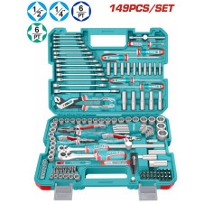 TOTAL ΕΠΑΓΓ. ΚΑΣΕΤΙΝΑ ΚΑΡΥΔΑΚΙΑ 1/4"-1/2" & ΕΡΓΑΛΕΙΑ ΧΕΙΡΟΣ 149ΤΕΜ (THKTHP61497) TOTAL