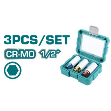 TOTAL ΣΕΤ ΚΑΣΕΤΙΝΑ ΚΑΡΥΔΑΚΙΑ ΑΕΡΟΣ 1/2" 3ΤΕΜ (THMLNS031) TOTAL