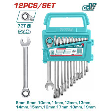 TOTAL ΕΠΑΓΓ. ΣΕΤ ΓΕΡΜ/ΓΩΝΑ ΚΑΣΤΑΝΙΑΣ ΙΣΙΑ 12ΤΕΜ / 8 - 19mm (THT102RK0126) TOTAL
