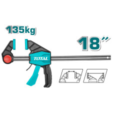 TOTAL ΕΠΑΓΓ. ΣΦΙΓΚΤΗΡΑΣ ΜΑΡΑΓΚΩΝ ΑΥΤΟΜΑΤΟΣ 18" / 80X450mm (THT1346801) TOTAL