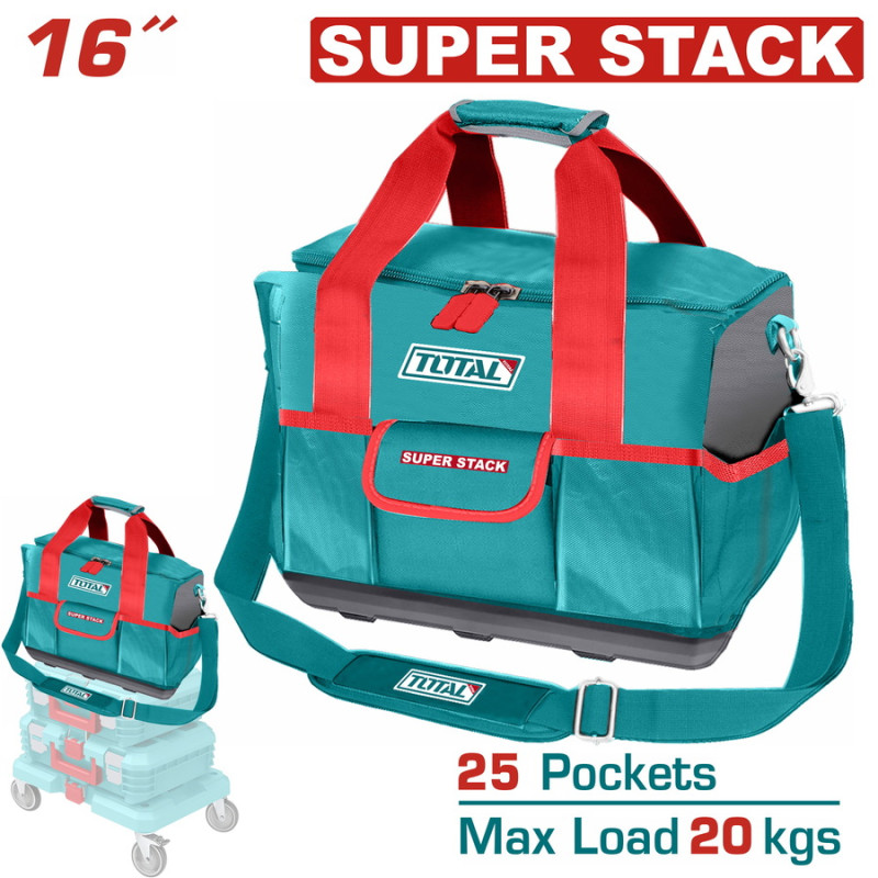 TOTAL ΕΡΓΑΛΕΙΟΘΗΚΗ ΤΣΑΝΤΑ 16" SUPER STACK (THT16165) TOTAL TOTAL ΕΡΓΑΛΕΙΟΘΗΚΗ ΤΣΑΝΤΑ 16" SUPER STACK (THT16165) TOTAL