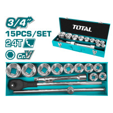 TOTAL ΕΠΑΓΓ. ΚΑΣΕΤΙΝΑ ΚΑΡΥΔΑΚΙΑ 3/4" 15ΤΕΜ (THT341151) TOTAL