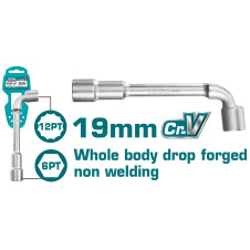 TOTAL ΓΩΝΙΑΚΟ ΣΩΛΗΝΩΤΟ 19mm (THWL1906) TOTAL