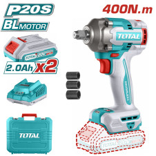 TOTAL ΕΠΑΓΓ. ΜΠΟΥΛΟΝΟΚΛΕΙΔΟ ΜΠΑΤ. Li-ion 20V / 2Ah / 400Nm / 2 ΜΠΑΤΑΡΙΕΣ (TIWLI2040E) TOTAL
