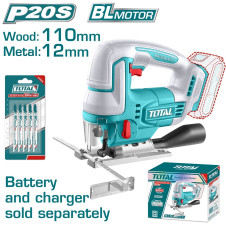 TOTAL ΕΠΑΓΓ. ΣΕΓΑ ΜΠΑΤ. Li-ion 20V ΧΩΡΙΣ ΜΠΑΤΑΡΙΑ & ΦΟΡΤΙΣΤΗ (TJSLI1008) TOTAL