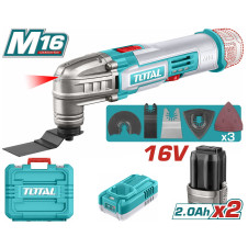 TOTAL ΕΠΑΓΓ. ΠΟΛΥΕΡΓΑΛΕΙΟ ΜΠΑΤ. Li-ion 16V / 2Ah / 2 ΜΠΑΤ (TMLI16222E) TOTAL