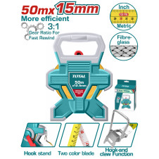 TOTAL ΕΠΑΓΓ. ΜΕΤΡΟΤΑΙΝΙΑ 50m Fibreglass (TMTF18506) TOTAL