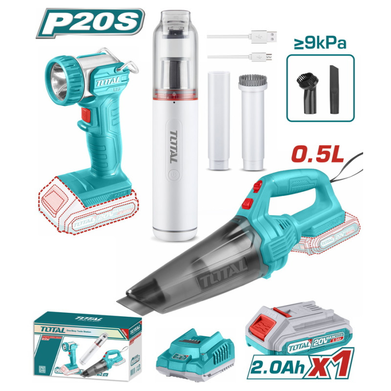 TOTAL ΣΕΤ 2 ΣΚΟΥΠΑΚΙΑ + ΦΑΚΟΣ ΜΠΑΤ. Li-ion 20V / 2Ah / 1 ΜΠΑΤΑΡΙΑ (TOSLI20668E) TOTAL TOTAL ΣΕΤ 2 ΣΚΟΥΠΑΚΙΑ + ΦΑΚΟΣ ΜΠΑΤ. Li-ion 20V / 2Ah / 1 ΜΠΑΤΑΡΙΑ (TOSLI20668E) TOTAL