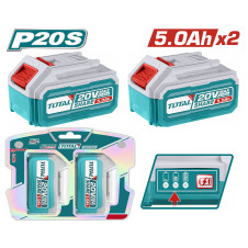 TOTAL ΕΠΑΓΓ. ΣΕΤ 2τεμ ΜΠΑΤ. TFBLI2053 Li-ion 20V / 5Ah (TOSLI240464E) TOTAL