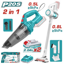 TOTAL ΣΕΤ ΣΚΟΥΠΑΚΙΑ ΜΠΑΤ Li-ion 20V (TOSLI29832E) TOTAL