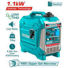 TOTAL ΕΠΑΓΓΕΛΜΑΤΙΚΗ ΗΛΕΚΤΡΟΓΕΝΝΗΤΡΙΑ ΒΕΝΖΙΝΗΣ INVERTER 1.100W (TP515006) TOTAL