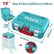 TOTAL ΠΛΑΣΤΙΚΗ ΕΡΓΑΛΕΙΟΘΗΚΗ 16" (TPBXS101) TOTAL