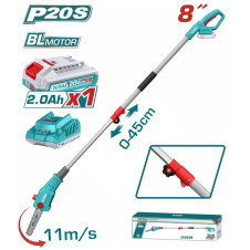 TOTAL ΕΠΑΓΓ. ΤΗΛΕΣΚ. ΚΟΝΤΑΡΟΠΡΙΟΝΟ ΜΠΑΤ. Li-ion 20V / 8'' / 2Ah / 1 ΜΠΑΤ. BL Motor (TPSLI20281E) TOTAL