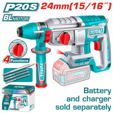 TOTAL ΕΠΑΓΓ. ΠΝΕΥΜΑΤΙΚΟ ΠΙΣΤΟΛΕΤΟ ΜΠΑΤ. Li-ion 20V / 24mm ΧΩΡΙΣ ΜΠΑΤΑΡΙΑ & ΦΟΡΤΙΣΤΗ (TRHLI20248) TOTAL