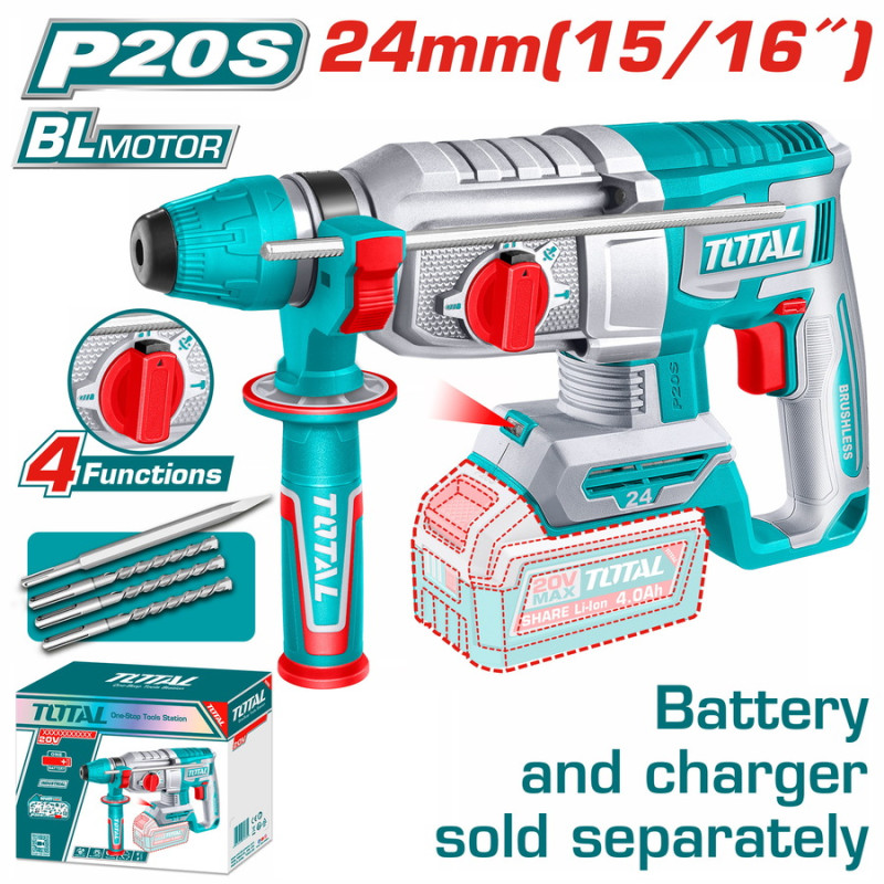 TOTAL ΕΠΑΓΓ. ΠΝΕΥΜΑΤΙΚΟ ΠΙΣΤΟΛΕΤΟ ΜΠΑΤ. Li-ion 20V / 24mm ΧΩΡΙΣ ΜΠΑΤΑΡΙΑ & ΦΟΡΤΙΣΤΗ (TRHLI20248) TOTAL TOTAL ΕΠΑΓΓ. ΠΝΕΥΜΑΤΙΚΟ ΠΙΣΤΟΛΕΤΟ ΜΠΑΤ. Li-ion 20V / 24mm ΧΩΡΙΣ ΜΠΑΤΑΡΙΑ & ΦΟΡΤΙΣΤΗ (TRHLI20248) TOTAL