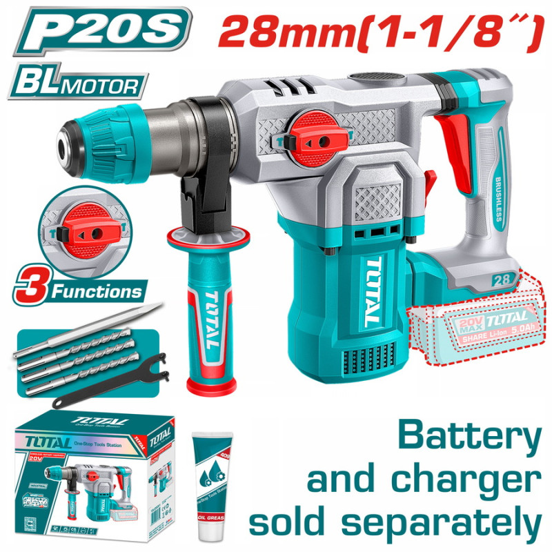 TOTAL ΕΠΑΓΓ. ΠΝΕΥΜΑΤΙΚΟ ΠΙΣΤΟΛΕΤΟ ΜΠΑΤ. Li-ion 20V / 28mm ΧΩΡΙΣ ΜΠΑΤΑΡΙΑ & ΦΟΡΤΙΣΤΗ (TRHLI20286) TOTAL TOTAL ΕΠΑΓΓ. ΠΝΕΥΜΑΤΙΚΟ ΠΙΣΤΟΛΕΤΟ ΜΠΑΤ. Li-ion 20V / 28mm ΧΩΡΙΣ ΜΠΑΤΑΡΙΑ & ΦΟΡΤΙΣΤΗ (TRHLI20286) TOTAL